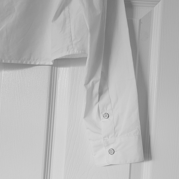 NWT rag & bone White Cotton Poplin Button-Down Shirt Sz XXS - Picture 3 of 6